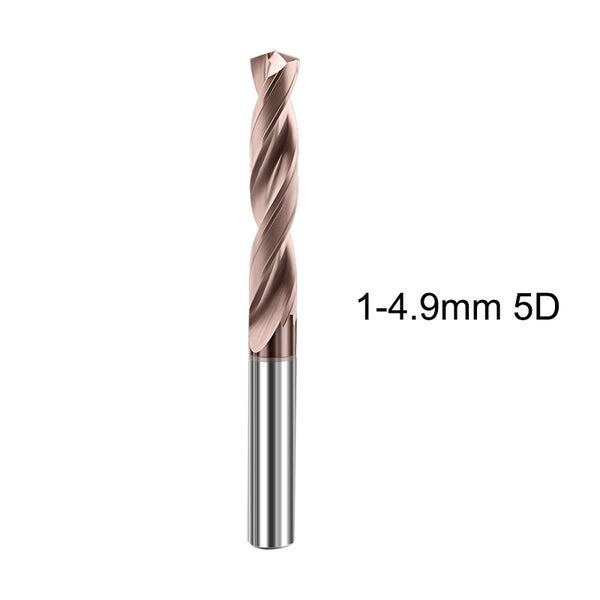 1.0-4.9mm HRC60 5D Carbide Drill Bit