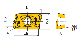 AOMT184804PEER-M Blade size chart
