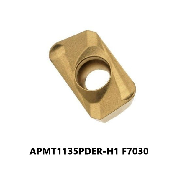 APMT1135PDER-H1 F7030 10PCS Milling Inserts | 85° Rotating Coated CNC Cutter for Steel & Stainless Steel