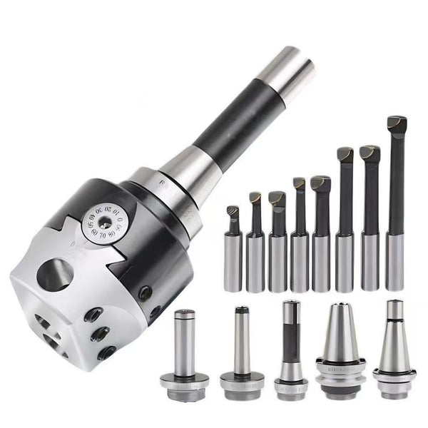 BEYOND F1 Rough Boring Head Set 2-4" BT NT MT R8 for 25 Turret Mill CNC