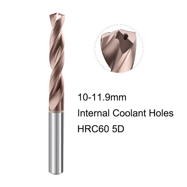 10-11.9mm HRC60 Internal Coolant Holes 5D