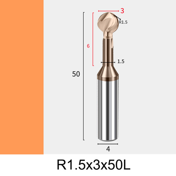 R1.5 (3mm) Steel Arc Chamfer Cutter