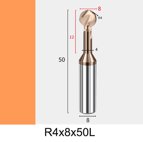 R4 (8mm) Steel Chamfer End Mill