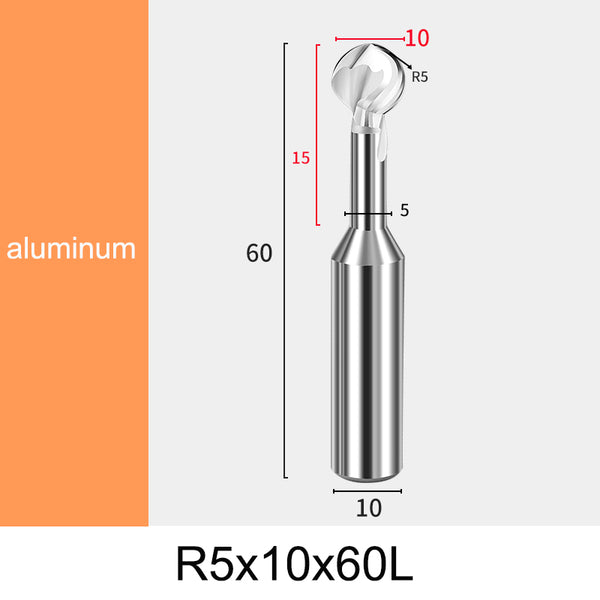 R5 (10mm) Aluminum Arc Chamfer Cutter