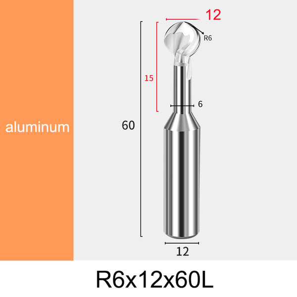 R6 (12mm) Aluminum Arc Chamfer Cutter