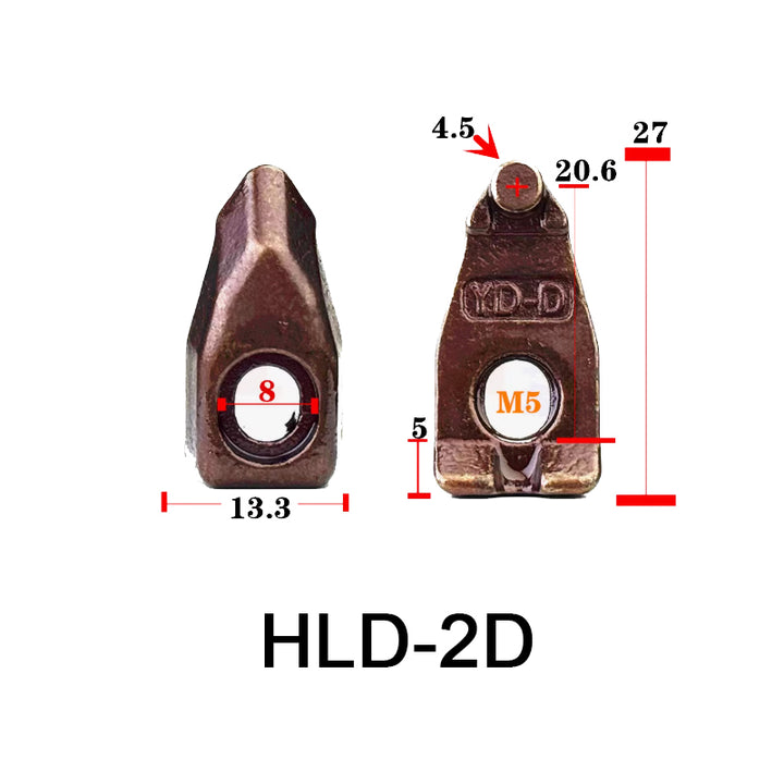 HLD-2D fine thread Composite D-type Clamp