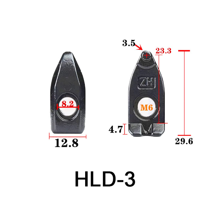 HLD-3 fine thread Composite D-type Clamp