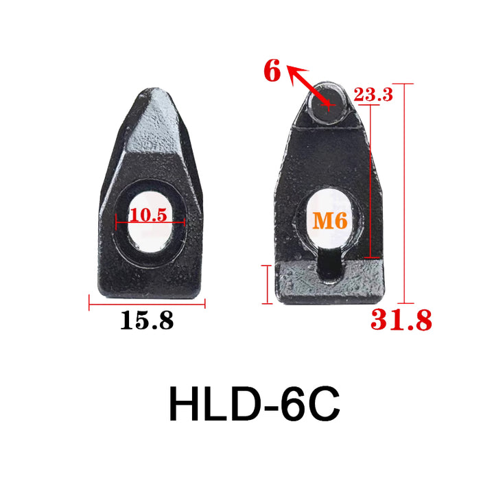 HLD-6C fine thread Composite D-type Clamp