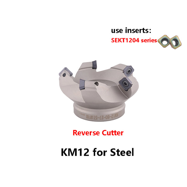 KM12-100-32-5T Reverse Milling Cutter Disc – Durable 45° Shell Cutter