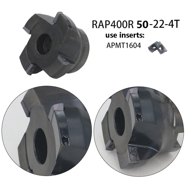 RAP400R-50-22-4T 75° Waste Angle CNC Milling Cutter – High-Performance RAP300R Milling Cutter Disc