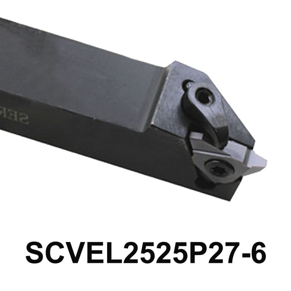 SCVEL2525P27-6 CNC Threading Tool for External Thread – 170mm Length, Left Cut, 27VER Inserts Compatibility