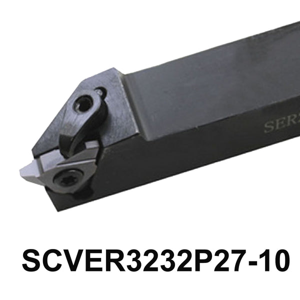 SCVER3232P27-10 CNC Lathe External Threading Tool | Right-Cut, Compatible with 27VER12.0 & 27VER14.0 Inserts