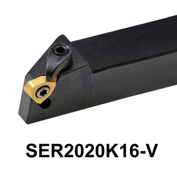 SER2020K16-V CNC Lathe Thread Tool Holder – External Thread, Right-Cut, Compatible with 16EVR Inserts