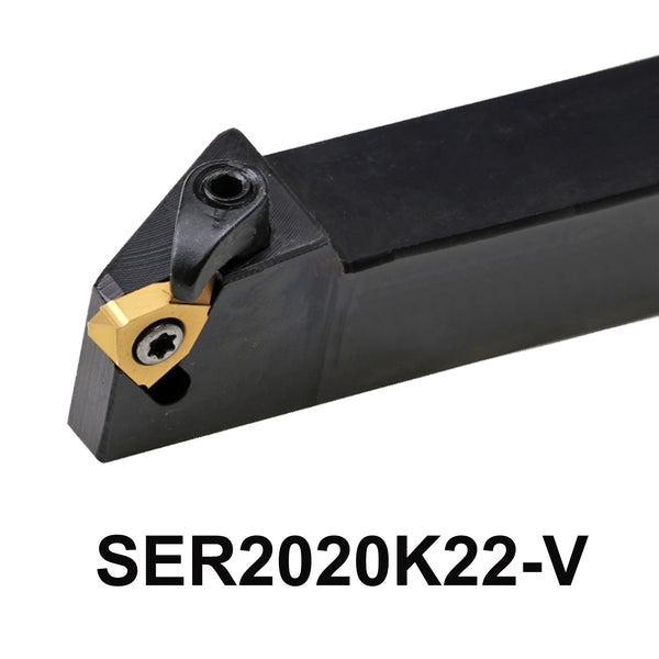 SER2020K22-V CNC Lathe Tool | Right-Cut External Threading Cutter | Compatible with MTTR43 Inserts