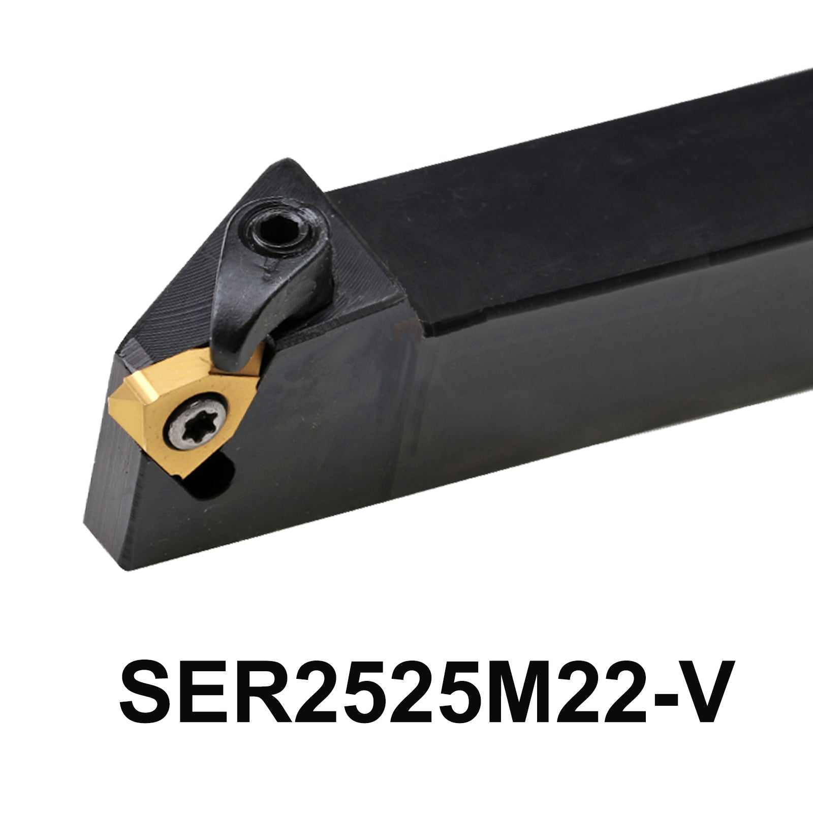 SER2525M22-V CNC Thread Turning Tool – Right-Cut External Thread Tool ...