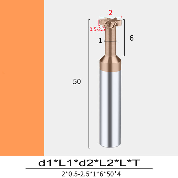 2mm T-Slot Milling Cutter