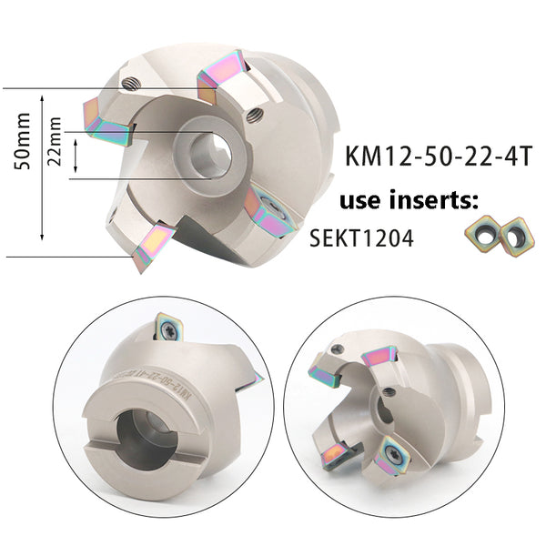 KM12-50-22-4T 45° Milling Cutter Disc for Steel – High-Strength, Durable Tool