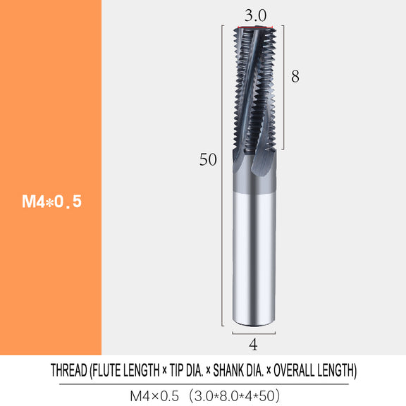 BEYOND Spiral Groove Thread Milling Cutter (Full-Thread) — M3–M24 ...