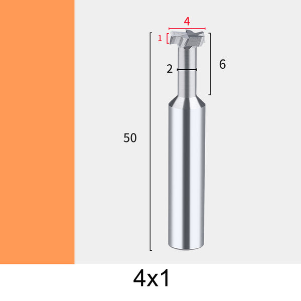 4mm Aluminum T-Slot Milling Cutter