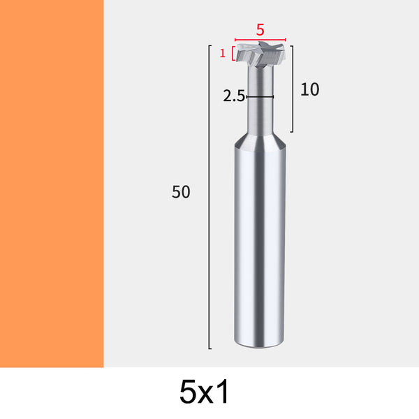 5mm Aluminum T-Slot Milling Cutter