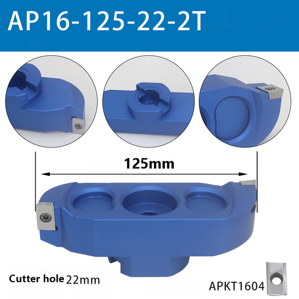 400R-125-22-2T 90° Bridge Cutterhead – Premium Aluminum Milling Cutter