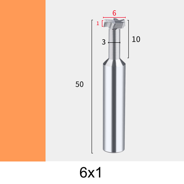 6mm Aluminum T-Slot Milling Cutter