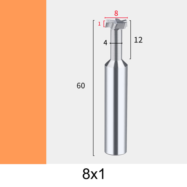 8mm T-Slot Milling Cutter for Aluminum