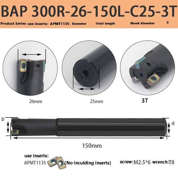 BAP300R-26-150-C25-3T