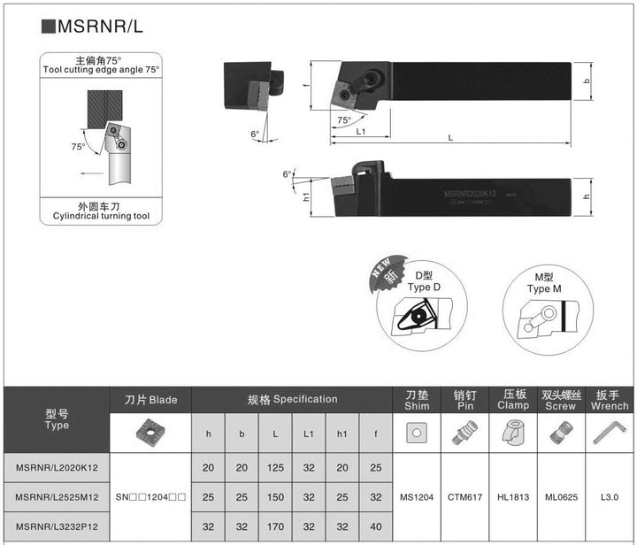 BEYOND MSRNR MSRNL MSRNR1616H12 MSRNR2020K12 MSRNR2525M12 Carbide Inserts Shank Lathe Tools Holder Turning Tool OYYU Champions League 